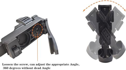 Tactical Flashlight/Baton Holster, Rotatable Duty Belt Flashlight Holder, Suitable for 0.9"-1.2" Diameter Flashlights,21" to 26" Telescopic Baton in Kuwait