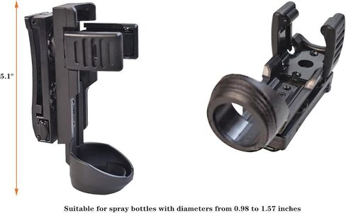 Tactical Flashlight/Baton Holster, Rotatable Duty Belt Flashlight Holder, Suitable for 0.9"-1.2" Diameter Flashlights,21" to 26" Telescopic Baton in Kuwait