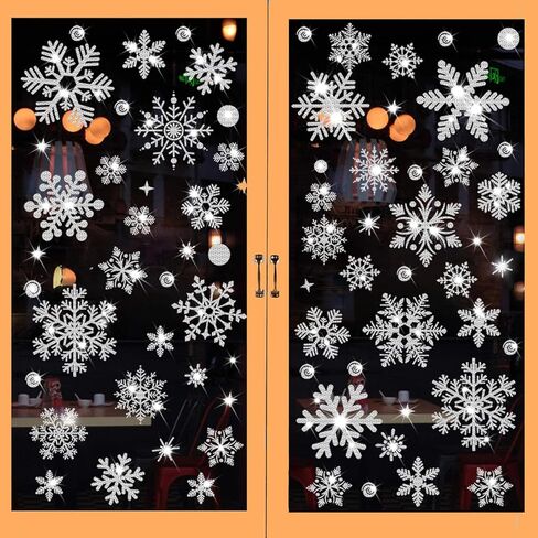 6 أوراق ملصقات نافذة الهالوين، ملصقات نافذة الهالوين مزدوجة الجوانب للنوافذ الزجاجية لتزيين حفلات الهالوين اللطيفة in Kuwait