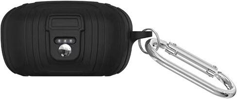 [Upgrade] HXFRTYU Case Compatible with EarFun Air Pro 3, Soft Silicone Shockproof Protective Cover with Carabiner Accessories, Black in Kuwait