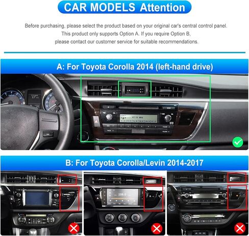 2+64G Car Radio for Toyota Corolla 2013-2017 with Wireless Carplay/Android Auto,Android Car Stereo 10.1Inch Touch Screen GPS Navigation WiFi Bluetooth FM/RDS Mirror Link SWC Backup Camera in Saudi Arabia