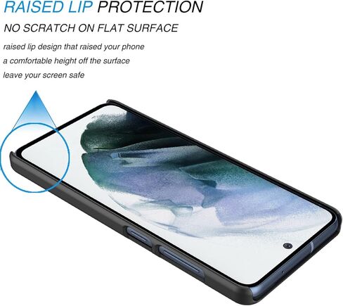 حافظة Galaxy S21 FE 5G، مشبك حافظة لهاتف Galaxy S21 Fan Edition، Tekcoo [Tstraw] هيكل صلب [مسند] حزام قفل آمن مشبك دوار يحمل كامل الجسم غطاء نحيف للغاية لهاتف Samsung S21 FE أسود in Saudi Arabia