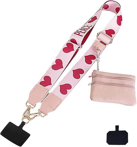 FOTN Clip And Go Strap For Phone With Wallet,Phone Strap With Zippered Pouch,Phone Strap Crossbody in Kuwait