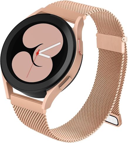 Amzpas Metal Bands for Samsung Galaxy Watch 4 Band 40mm 44mm, Galaxy Watch 4 Classic Bands 42mm 46mm Women Men, 20mm Stainless Steel Metal Replacement Strap for Samsung Watch 4 Bands in Saudi Arabia