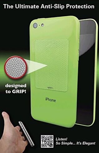 2pk Clear Apple iPhone 12 13 Mini Skin, Anti-Slip Protective Sticker Non-Slip Grip Mobile Phone Minimalist Case, Not for Phone Sides or Curved Surfaces in Saudi Arabia