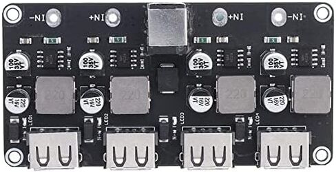 RedTagCanada USB QC3.0 QC2.0 DC-DC Buck Converter Charging Step Down Module 6-32V 9V 12V 24V to Fast Quick Charger Circuit Board 3V 5V 12V (4 Channel) for Arduino in Saudi Arabia