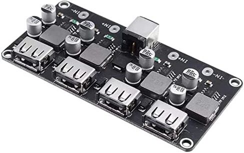 RedTagCanada USB QC3.0 QC2.0 DC-DC Buck Converter Charging Step Down Module 6-32V 9V 12V 24V to Fast Quick Charger Circuit Board 3V 5V 12V (4 Channel) for Arduino in Saudi Arabia