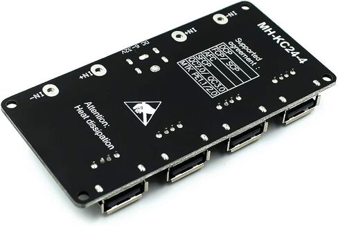 RedTagCanada USB QC3.0 QC2.0 DC-DC Buck Converter Charging Step Down Module 6-32V 9V 12V 24V to Fast Quick Charger Circuit Board 3V 5V 12V (4 Channel) for Arduino in Saudi Arabia