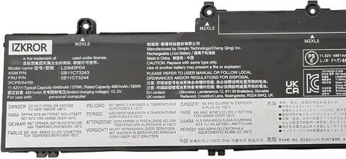 L20M3PD4 57Wh Battery Replacement for Lenovo ThinkPad E14 Gen 2 / E14 Gen 3 / E14 Gen 4 / E15 Gen 2 / E15 Gen 3 / E15 Gen 4 Series Laptop L20L3PD4 L20D3PD4 L20C3PD4 L19L3PD5 L19M3PD5 L19C3PD5 in Saudi Arabia