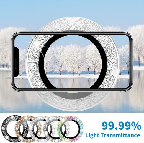 مصمم لهاتف iPhone 16 Pro و16 Pro Max واقي عدسة الكاميرا، غطاء عدسة لامع لامع لامع 9H غطاء كاميرا زجاجي مقوى مضاد للخدش ومضاد للصدمات للنساء والفتيات in Kuwait