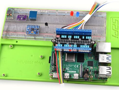 وحدة كسر طرفية GeeekPi Micro GPIO مع LED لحالة GPIO لـ Raspberry Pi، موصل صغير للوحة توسيع GPIO لـ Raspberry Pi 4B/3B+/3B/2B/Pi Zero/Pi Zero W/Pi Zero 2 W in Kuwait