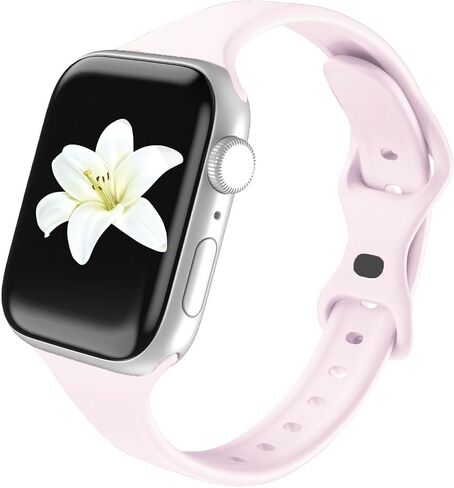 حزام متوافق مع ساعة Apple 38 مم 40 مم 41 مم 42 مم 44 مم 45 مم 49 مم، حزام رياضي من السيليكون الناعم البديل لسلسلة IWatch Series Ultra 9/8/7/6/5/4/3/2/1 SE للسيدات والفتيات in Saudi Arabia