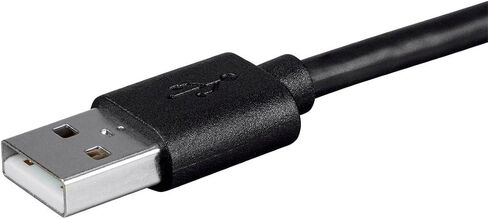 Monoprice USB Type-C to USB Type-A 2.0 Cable - 480Mbps, 3 Amp, 26AWG, 9.8 Feet, Black - Essential Series in Saudi Arabia