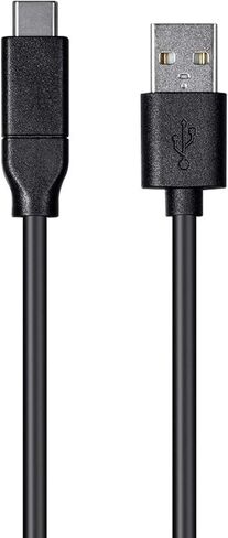 Monoprice USB Type-C to USB Type-A 2.0 Cable - 480Mbps, 3 Amp, 26AWG, 9.8 Feet, Black - Essential Series in Saudi Arabia