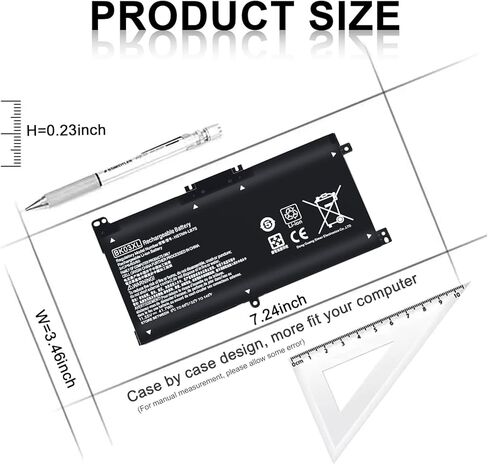 BK03XL بطارية لجهاز HP بافيليون X360-Convertible 14-ba000 14m-ba0xx 14-ba125cl 14m-ba013dx 14m-ba011dx 14m-ba1xx 14m-ba114dx 14-ba175nr 14-ba253cl 14-ba051cl 916366- 421 HSTNN-LB7S 916811-855 in Kuwait