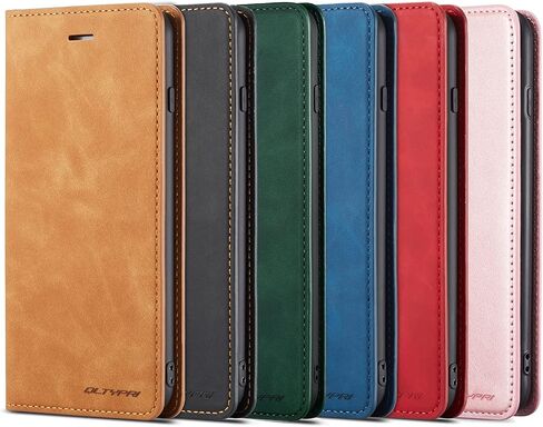 QLTYPRI for Samsung Galaxy A13 5G Case, Premium PU Leather Cover TPU Bumper with Card Holder Kickstand Hidden Magnetic Adsorption Shockproof Flip Wallet Case for Samsung Galaxy A13 5G/A04s - Brown in Kuwait
