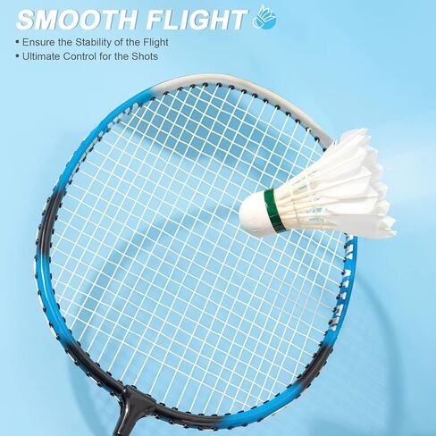 Philonext Goose Feather Badminton Shuttlecocks Birdies, 12 Pack Stable Durable Hight Speed Training Badminton Balls for Indoor & Outdoor Practice Sports Activities in Saudi Arabia