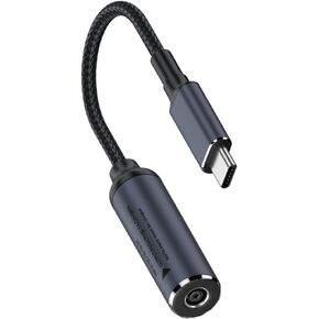 DC 4.5mm x 3.0mm Female Input to USB C PD Male Power Charging Cable,100W DC4506 to USB Type-C PD Output 5V/9V/20V Cable with PD Chip Inside, Charging for Phones, Tablets, TWS, Laptops with USB-c