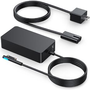 102W Surface Book 2 Charger, for Microsoft Surface Laptop Studio, Surface Laptop 3 4 5, Windows Surface Pro/Go, Fast Charge 9.19Ft Super Long Cable with Magnetic Plug & LED