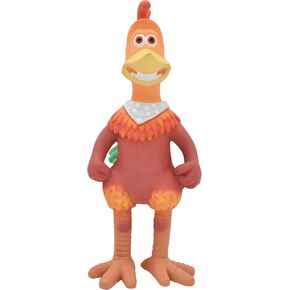 Multipet Chicken Run Rocky Latex Dog Toy - Durable Squeaky Dog Toy for All Dogs - Easy-to-Clean Latex Dog Squeaky Toys - Latex Dog Toys for Cuddling, Chewing & Playing - Cute Pet Toy (10") in Kuwait