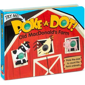 Melissa & Doug Children's Book - Poke-a-Dot: Old MacDonald’s Farm (Board Book with Buttons to Pop) - FSC Certified