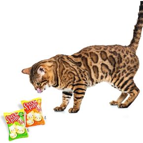 Purrtato Chips Cat Toys with Catnip & Crinkle for Indoor Cats - Twin Pack Kitten Toys - Made in USA - Plush Pet Toys for Cats