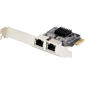 StarTech.com 2-Port Gigabit PCIe Network Adapter Card, PCI Express LAN Card, NIC, 2X Realtek RTL8111H, TAA Compliant