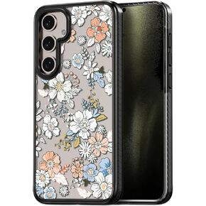 Compatible for Samsung Galaxy S24 Ultra Case Cute Aesthetic - Durable Fashion Funny Phone Case - Girly Scream Skeleton Skull Print Cover Design for Woman Girl 6.8" Black