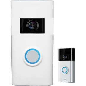 Silicone Skin Case Compatible with Ring Video Doorbell (2 Gen) Cover with Sun Glare, UV & Weather Protection