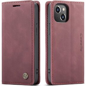 Kowauri Flip Case for iPhone 13 Mini,Leather Wallet Case Classic Design with Card Slot and Magnetic Closure Flip Fold Case for iPhone 13 Mini 5.4 inch 2021 (Brown)