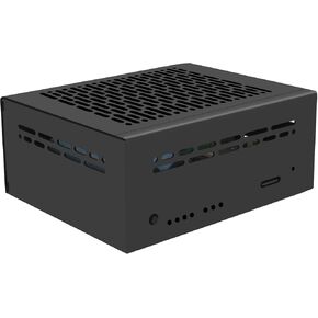 Geekworm X1201-C1 Metal Case for Raspberry Pi 5 & X1201 UPS & Active Cooler & X1000/X1001/X1003/X1004/M901 PCIe Top