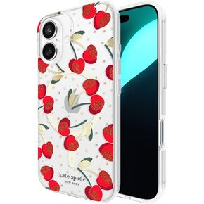 kate spade new york iPhone 16 Case - Compatible with MagSafe - Designer Phone Case - Tortoise