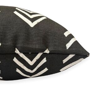 Black Replacement Dog Bed Cover, Washable Removable Dog Bed Cover, Dog Bed Duvet for Small to Extra Large Dogs (Medium 36" x 29", Bogolan Mud Cloth)