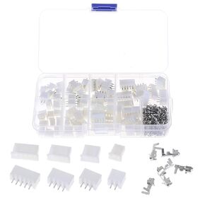 230pcs XH 2.54mm 2-5pin Pitch Terminal Kit Housing Pin Header JST Connector Wire Connectors Adaptor XH2.54 TJC3
