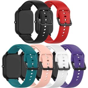 E ECSEM Bands Compatible with ANDFZ T42 Watch Strap Classic Flexible Colorful Quick Fit Replacement Wristband for ANDFZ T42 Smartwatch for Men Women, Multicolor Selection