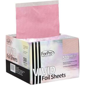 ForPro Vivid Celestial Embossed Foil Sheets, Aluminum Foil, Pop-Up Foil Dispenser, Hair Foils for Color Application and Highlighting Services, Food Safe, 5" W x 10.75" L, 500-Count