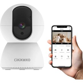 2K Indoor Camera, 5GHz & 2.4G WiFi Camera, 360° Pan/Tilt Home Security Camera for Pet/Baby/Elder, Night Vision, 2-Way Audio, Motion Tracking, Cloud & Local Storage, Compatible with Alexa