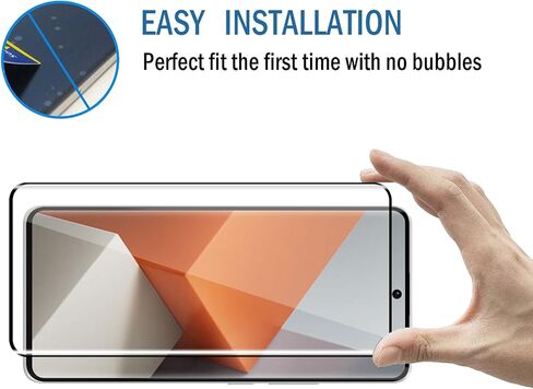 2+2 Pack 3D Screen Protector for Xiaomi Redmi Note 13 Pro+/Redmi Note 13 Pro Plus 5G with Camera Lens Protector,3D Full Coverage 9H Tempered Glass Film,HD Clear Scratch Resistant,Bubble-Free in Saudi Arabia