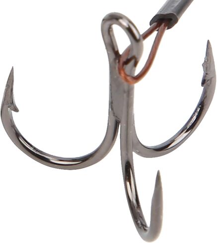 No. 6 Triple Fishing Hooks, 6Pcs Tackle Treble Hooks Kit Reusable Barracuda Hook with Barbed Tips for Catching Barracuda and Other Large Fish in Saudi Arabia