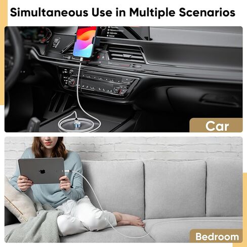 كابل USB A إلى USB C بطول 6 أقدام، 2 حزمة، شحن سريع 60 واط (3A 20 فولت) USBA إلى USBC، سلك CarPlay لمنفذ C لنقل البيانات بسرعة 480 ميجا بت في الثانية لهاتف iPhone 15/Pro/Max، وسلسلة Galaxy، وسلسلة Pixel، وiPad، والشاحن والمزيد in Saudi Arabia