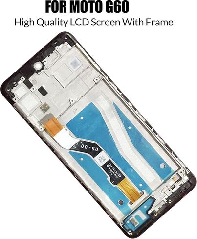 Replacement for Motorola Moto G60 LCD Screen with Frame for Moto G60 PANB0001IN PANB0013IN LCD Display Touch Digitizer Assembly with Repair kit(Black with Frame) in Saudi Arabia