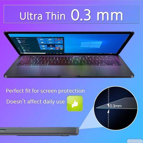 واقي شاشة من الزجاج المقسى من MUBUY لجهاز Lenovo Ideapad Flex 5 14 بوصة (82R9 82R7) كمبيوتر محمول الجيل 7 بشاشة لمس، 2023-2022 Ideapad Flex 5 14/Flex 5i 14 14ALC7 14IAU7 14 بوصة، 9H بدون فقاعات مضادة لبصمات الأصابع in Saudi Arabia