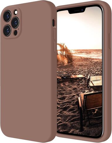 Cordking متوافق مع حافظة iPhone 11 Pro Max، سيليكون [حواف مربعة] [حماية الكاميرا] حافظة هاتف مطورة مع بطانة ناعمة مضادة للخدش من الألياف الدقيقة، 6.5 بوصة، بني فاتح in Kuwait