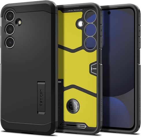 حافظة Spigen Tough Armor مصممة لهاتف Galaxy S24 FE (2024) [مسند] - أسود in Saudi Arabia