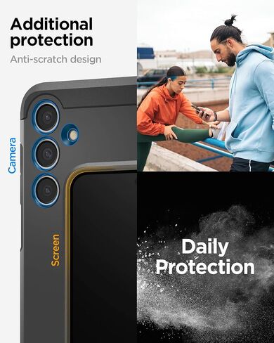 حافظة Spigen Tough Armor مصممة لهاتف Galaxy S24 FE (2024) [مسند] - أسود in Saudi Arabia