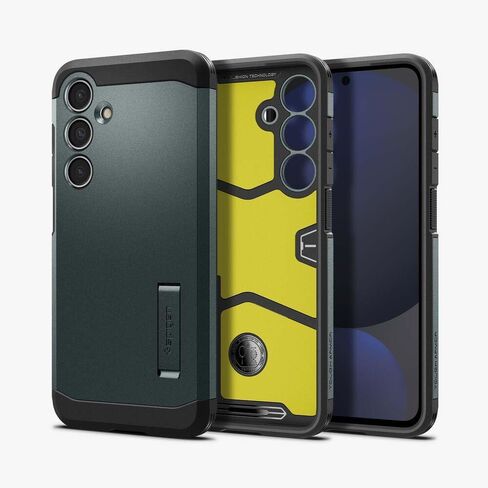 حافظة Spigen Tough Armor مصممة لهاتف Galaxy S24 FE (2024) [مسند] - أسود in Saudi Arabia