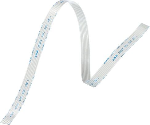 MECCANIXITY Flexible Flat Cable Extension Ribbon Cables 6 Pins 1.0mm Pitch 300mm for 3D Printer, DIY, Camera, Screen and DVD Player Connector A Type Pack of 5 in Saudi Arabia