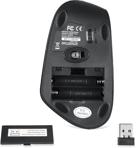 Perixx PERIMICE-515II Wired Ergonomic Vertical Mouse - 1000/1600 DPI - Right Handed Natural Ergonomic Vertical Design in Saudi Arabia