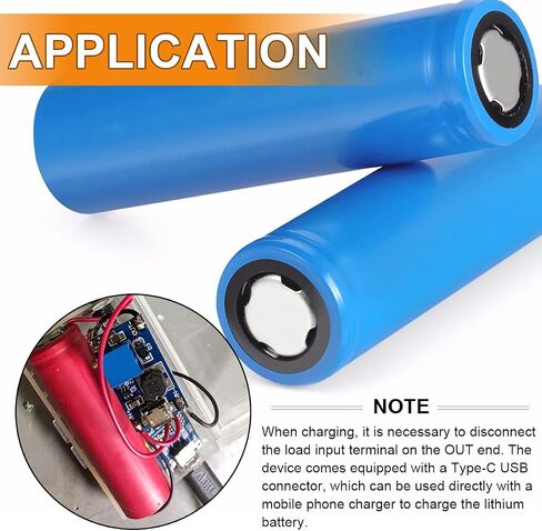 لوحة شحن بطارية ليثيوم من النوع C USB 18650 وحدة شحن 5 فولت 1 أمبير تيار عالي + 2 أمبير DC-DC لوحة تنظيم محول تصعيد مع صندوق بطارية (خمس مجموعات) in Saudi Arabia