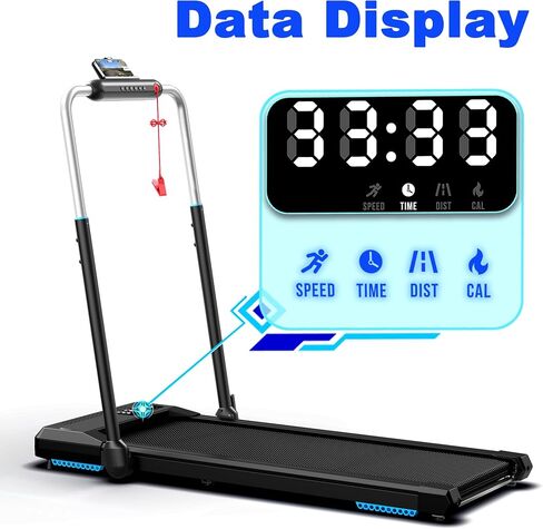 Under Desk Treadmill with Incline 2 in 1 Walking Pad for Office Home, Only 40LBS Small Treadmill 300LBS Capacity, 2.5HP Quiet Runing Jogging Machine, Remote &APP Voice Control, Sync with Apple Health in Saudi Arabia